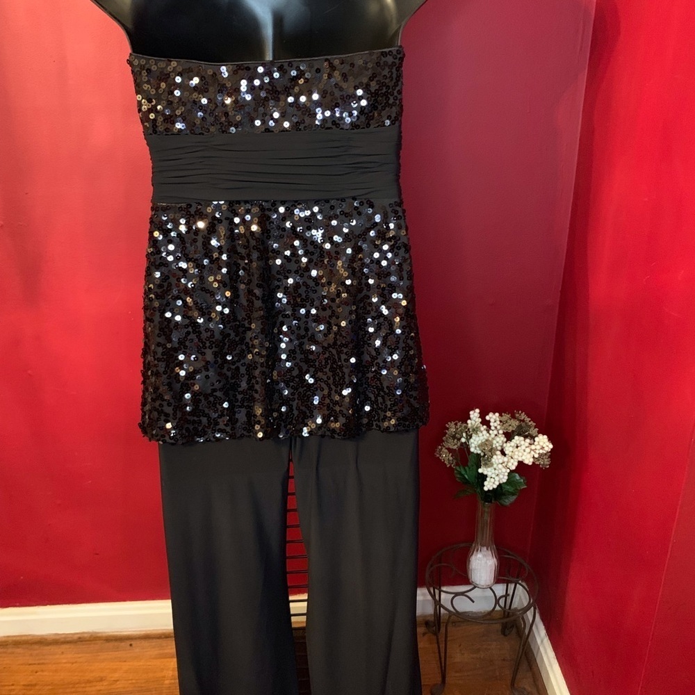 WHITE HOUSE BLACK MARKET SEQUIN JUMPER SIZE 8 - Picture 5 of 5